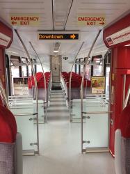 Inside MetroRail Train Inside MetroRail Train