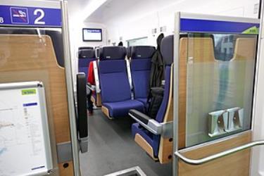 Second class seating area Second class seating area