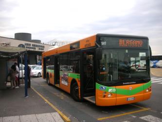ATB bus at Bergamo Airport ATB bus at Bergamo Airport