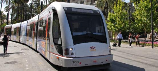 Metro Sevilla Train Exterior Metro Sevilla Train Exterior