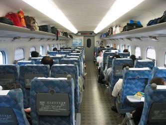 Interior of Shinkansen