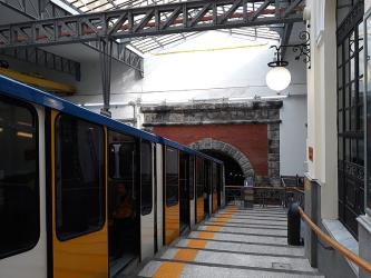 Funicular at the Piazza Fuga station Funicular at the Piazza Fuga station