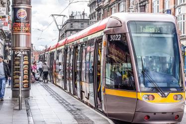 Luas tram stop at Abbey Street