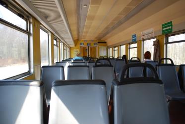 Seating in the electric trains Seating in the electric trains