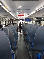 Cotral bus interior view
