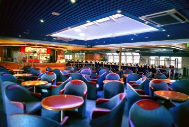 Interior of the fast ferry Almudaina Dos Interior of the fast ferry Almudaina Dos