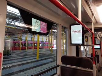 Tram interior Tram interior