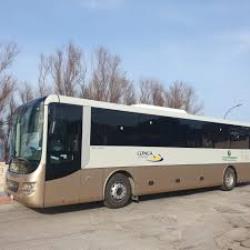 Bus side view Bus side view