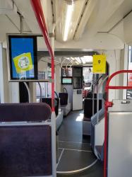 Tram interior Tram interior