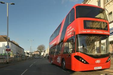 Double Decker Bus Exterior Double Decker Bus Exterior
