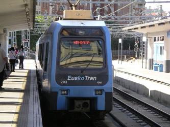 At Amara station, Donostia-San Sebastián. At Amara station, Donostia-San Sebastián.