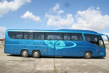 Bus side view Bus side view