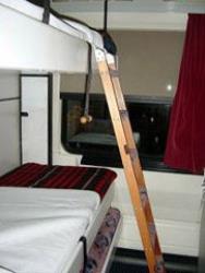 A cosy 2-berth sleeper A cosy 2-berth sleeper