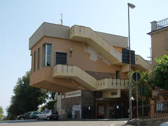Upper station of the Zecca–Righi funicular Upper station of the Zecca–Righi funicular