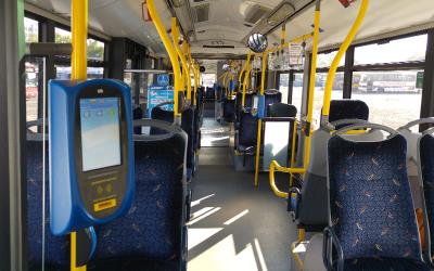 Bus interior Bus interior