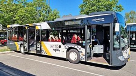 A Demy Cars Mercedes-Benz Citaro with the RGTR livery that appeared in 2022 A Demy Cars Mercedes-Benz Citaro with the RGTR livery that appeared in 2022