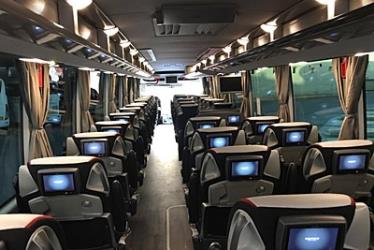 Bus interior Bus interior