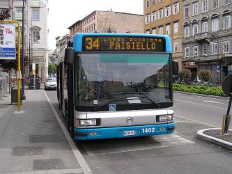 Bus front view Bus front view