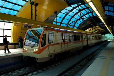 Sofia metro at Musagenitsa station Sofia metro at Musagenitsa station