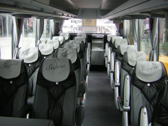 Interior of the Supra bus