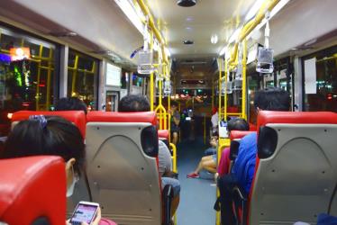 Bus interior Bus interior