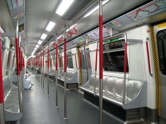 Interior of Hong Kong Metro Interior of Hong Kong Metro