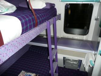 Sleeping cabin in a Mark 3 sleeper Sleeping cabin in a Mark 3 sleeper