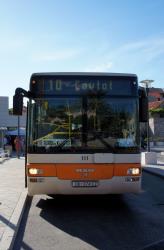 Bus front view Bus front view
