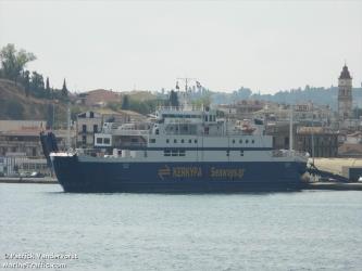 Ionas ferry side view Ionas ferry side view