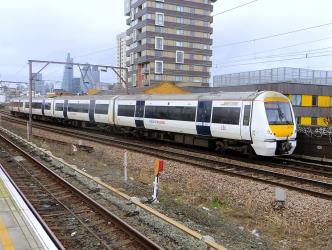 C2C train passing Shadwell C2C train passing Shadwell