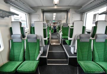 Interregional train interior Interregional train interior