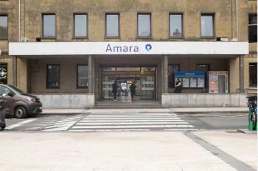 Amara Station exterior ( Donostia-San Sebastián's Euskotren Station) Amara Station exterior ( Donostia-San Sebastián's Euskotren Station)