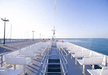Antares ferry deck seating Antares ferry deck seating