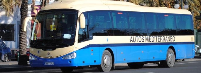 Bus front and side view Bus front and side view