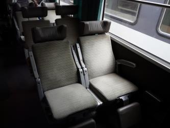 Sleeperette car interior Sleeperette car interior