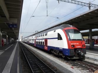 Train at Zurich station Train at Zurich station