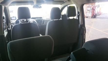 Mini-bus interior view Mini-bus interior view
