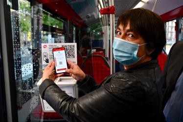 Contactless bus ticket Contactless bus ticket