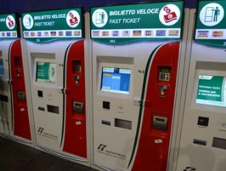 TrenItalia ticket machine TrenItalia ticket machine