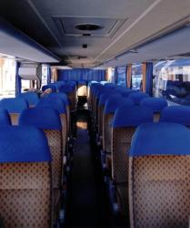Bus seating from the front Bus seating from the front