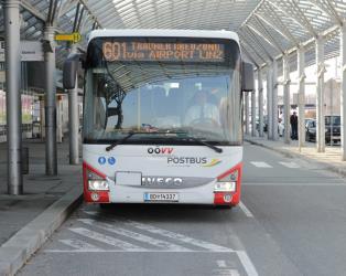 Bus at Linz Airport Bus at Linz Airport