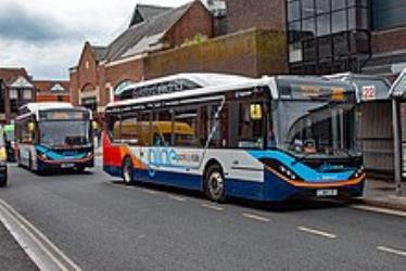 Guildford Park and Ride electric Bus Exterior Guildford Park and Ride electric Bus Exterior