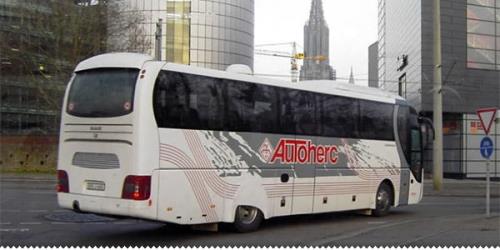 Bus rear and side view Bus rear and side view