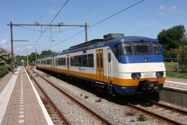 Train at Hoek van Holland Strand Train at Hoek van Holland Strand