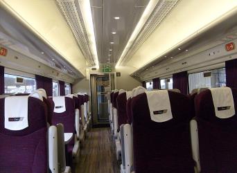 Train 1st class interior Train 1st class interior