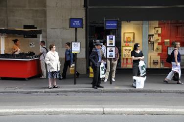 Hotel de Ville Bus stop in Paris Hotel de Ville Bus stop in Paris