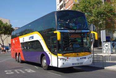Hispano Igualadina (now Monbus) bus exterior Hispano Igualadina (now Monbus) bus exterior