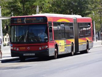 TUSSAM Bus Exterior TUSSAM Bus Exterior