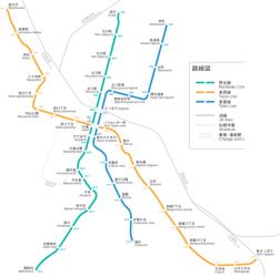 Sapporo Subway Map Sapporo Subway Map