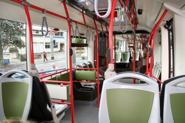 Trolleybus interior Trolleybus interior